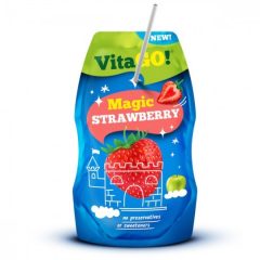 Vitago szívószálas üdítőital eper 200ml