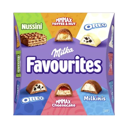 Milka Favourites vegyes csokoládé válogatás 17db 158g