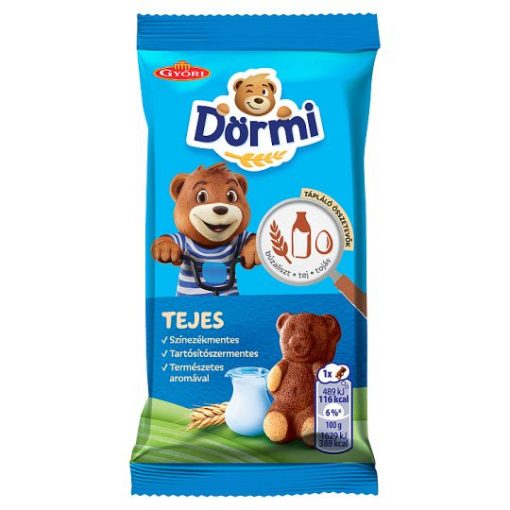 Dörmi tejes krémmel töltött puha piskóta 30g