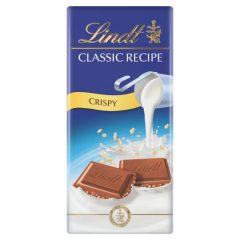   Lindt Classic Recipe Crispy tejcsokoládé ropogós rizspehellyel 100g