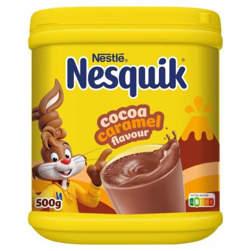 Nesquik karamell ízű instant cukrozott kakaóitalpor 500g