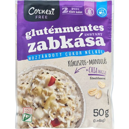 Cornexi gluténmentes zabkása kókuszos mandulás 50g 